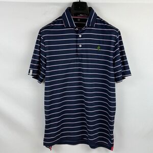 RLX Ralph Lauren Mens Golf Polo Shirt Navy White Red Stripe Size M